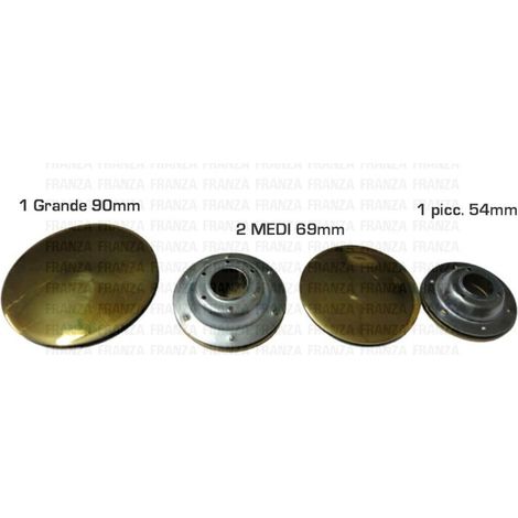 KIT SPARTIFIAMMA BRUCIATORI CUCINA STAR OTTONE RAME 4PZ