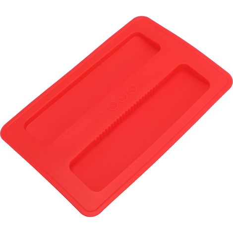Silikon-Toasterabdeckung 15,8 x 10,4 x 1,2 cm, weich, flexibel, wiederverwendbar, Brotbackautomatendeckel für Zuhause, Rot (1/5)