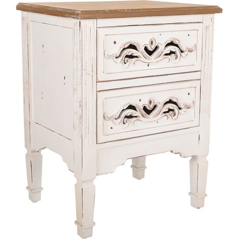 Mesita de madera de blanca 48x38x62 (1/5)