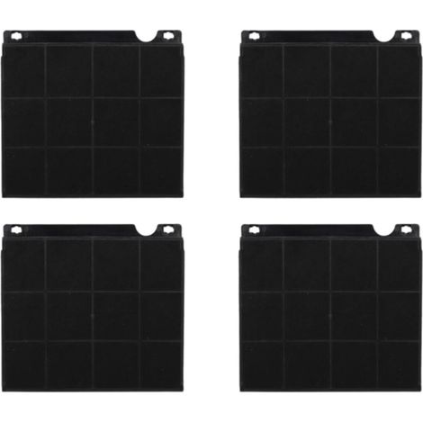 Ersatzteil - Viererpack originaler Aktivkohlefilter Typ 15 230X210X30 mm - -