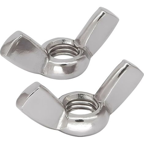 Écrou Papillon M8 en Acier Inoxydable - écrous à oreilles Écrous à Ailettes pour Outils de Bricolage, réparation à domicile, les produits artisanaux extérieurs 10 Pièces Ecrou Papillon (1/5)