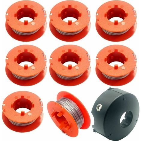 Bobine de fil de rechange pour débroussailleuse Bosch ART 23, 26, 30 Combitrim, Easytrim, vendue avec housse de protection, modèle F016L71088 (8 bobines + 1 couverture). (1/5)