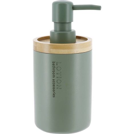 Seifenspender polyresin 280 ml - kaki bambus - Tendance (1/3)