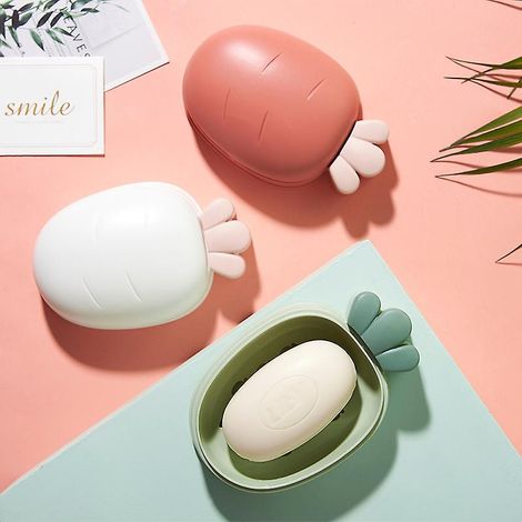 Porte-savon portable en forme de carotte pour la maison et la douche (1/5)