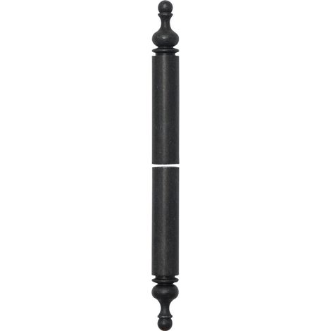 Zierhülse Aufsteckhülse Band ø 15mm H 112mm oben/unten, Schmiedeeisen verzinkt