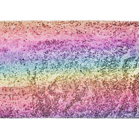 Runner con paillettes, mix di colori, 0,3 x 5 m