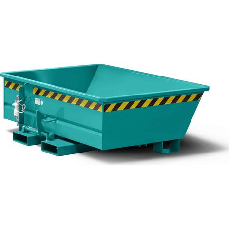 RR Industrietechnik Minikipper Typ RMI-35 1330x1075x450mm 350dm³ RAL 5018 Türkisblau