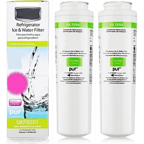 Cartouche de Filtre à Eau de Rechange for réfrigérateur UKF8001, 2 pièce, Compatible avec Les Cartouches de Filtre à Eau Maytag UKF8001AXX/46-9992/9005/Filter 4 (1/5)