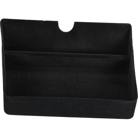 Bac de rangement en Fiber de carbone, plateau de tiroir de Console centrale de remplacement pour Tesla modèle S / X 2012 – 2019 (1/5)