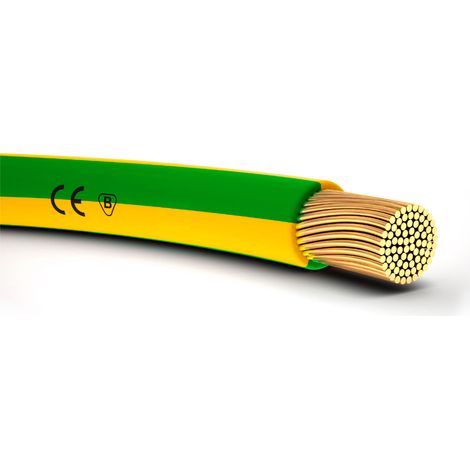H07V-K (LgY) Cable de instalación amarillo-verde de 1,5 mm /100 m/