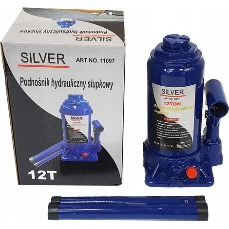 Attrezzo sollevamento silver cric idraulico argento 12 tonnellate (1/3)