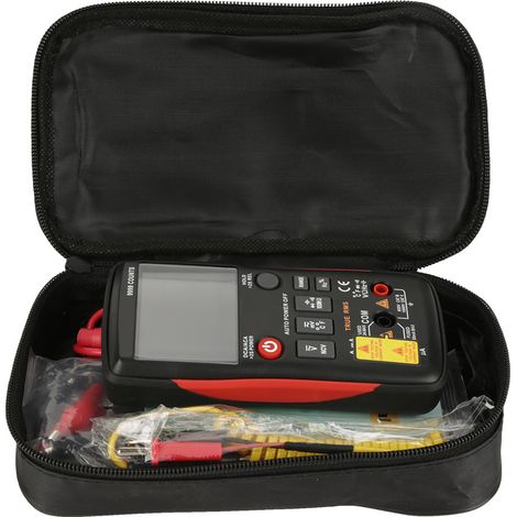 Multimètre numérique ANENG Q1 True RMS à boutons, 9999 points, avec graphique à barres analogique (1/5)