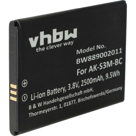 vhbw Akku kompatibel mit Emporia Supereasy SE, PSP400, Smart 5 Mini, Supereasy Handy Smartphone Senioren Telefon (2500 mAh, 3,8 V, Li-Polymer) (1/5)