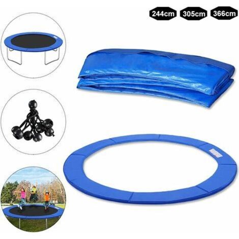 Tappetino di sicurezza per trampolino rotondo da 396 cm – PVC spesso e resistente alla luce – Schiuma ad alta densità da 10 mm – Protezione per le molle (1/4)