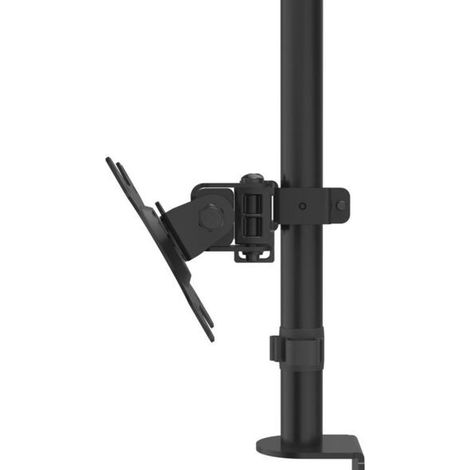 Hama Support pour moniteur from 13" to 32" avec 1 bras (VESA 75x75-100x100, inclinaison +45°/-45°, Pivot 180°, jusqu'à 10kg, hauteur réglable), couleur noir (1/5)