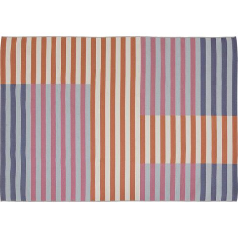 Atmosphera – Tapis d'extérieur 230x160 cm – Motif aztèque coloré – Polyester résistant aux intempéries – Facile à nettoyer et à entretenir (1/4)