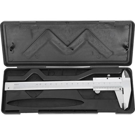 Pied à Coulisse Numérique, Vernier à Pied en Métal en acier au Carbone, Outil de Mesure de Jauge Micrométrique avec Boîti (1/4)