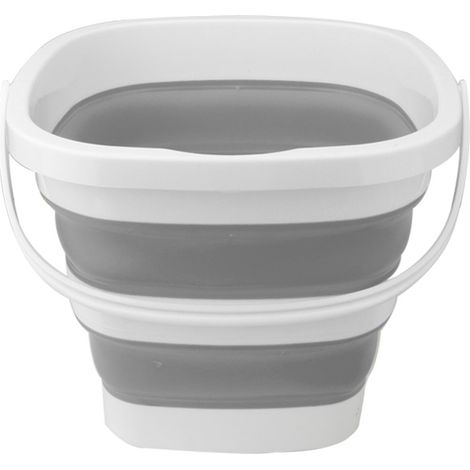 Secchio pieghevole da 10 litri, piccolo secchio per la pulizia, adatto per uso domestico, lavaggio auto all'aperto, vasca da bagno, secchio da spiaggia pieghevole in plastica portatile, salvaspazio, q