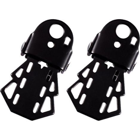 pares de reposapiés universales plegables de acero para bicicletas (1/5)