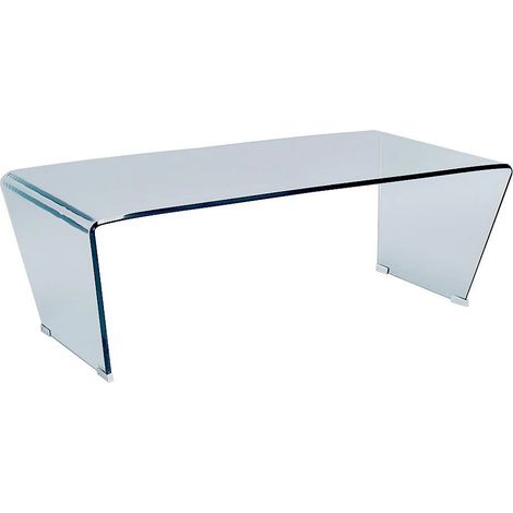 Table basse SUZANA - Verre trempé courbé (1/4)