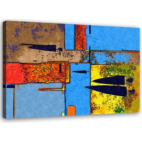 Tableau sur toile Abstrait Couleur 90x60 (1/5)