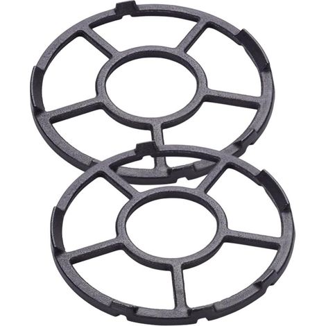 2 pièces support wok fonte antidérapant universel cuisinière haute résistance usage facile (1/4)