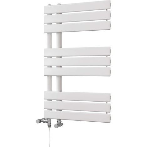 Tristan - White Dual Fuel Towel Rail H816mm x W500mm Standard (1/3)