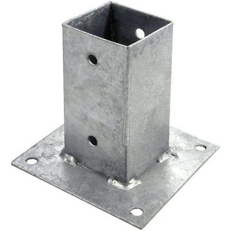 Connex HV4273 Pied de Poteau 71 x 71 x 150 mm, galvanise a Chaud