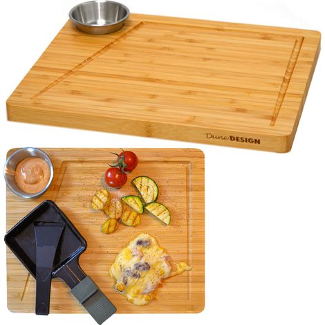 2 Personen Raclette Teller Set - 30x25 Raclette Brettchen Pfännchen Untersetzer
