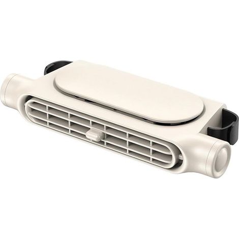 Ventilador de asiento trasero para coche con cable USB,universalmente apto para SUV,camiones y sedanes,blanco,17,5 x 7,5 x 3,4 cm (1/3)