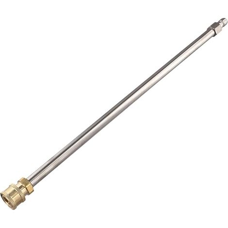 Rallonge de nettoyeur haute pression en acier inoxydable 40 cm avec raccords en laiton, lance de pulvérisation haute puissance 4000 PSI pour nettoyer les allées, patios, voitures (1/5)