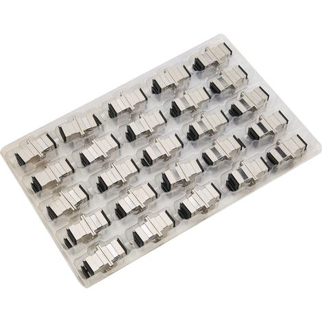 50 pièces, coupleur optique simplex SC-SC à bride fibre optique, adaptateur métallique, fournitures industrielles (1/5)