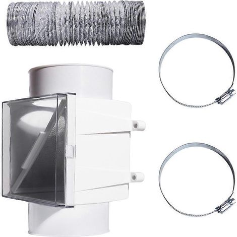 Plastique peluches Tray pour lave-linge-sèche-linge Combo intérieur sèche-linge peluches Collector, sèche-linge sortie filtre à particules Structure avec protection (1/5)