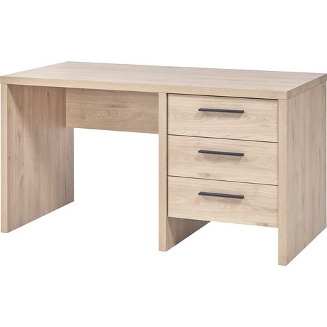 Bureau enfant contemporain chêne clair Violetta (1/5)