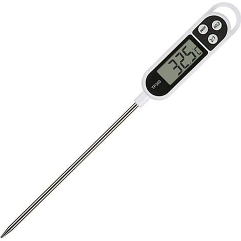 Ulisem Küchenthermometer, digitales Thermometer mit langer Sonde, zeigt an in (1/5)
