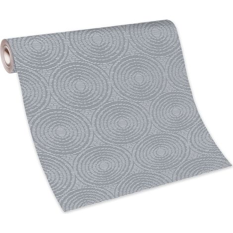 BRICOFLOR Papier Peint moderne gris pragues Papier Peint intissé pour chambre, couloir & plus Tapisserie graphique pour salon (1/2)