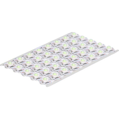 Ampoule LED à puce haute luminosité et économie d'énergie, avec plaque en aluminium, pour phares, éclairages de placards et autres applications DIY (1 W, 12 V). Lumière verte. (1/5)