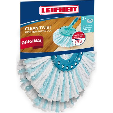 Lot de 2 têtes de rechange CLEAN TWIST Disc Mop micro duo (1/5)