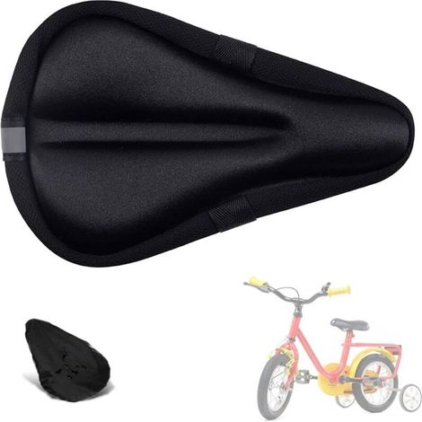Housse de coussin de selle de vélo en gel pour enfants, garçon et fille, coussin de selle extra doux en mousse à mémoire de forme (1/5)