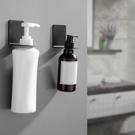 Support mural en acier inoxydable pour distributeur de savon liquide, accessoires de salle de bain et de cuisine (1/5)