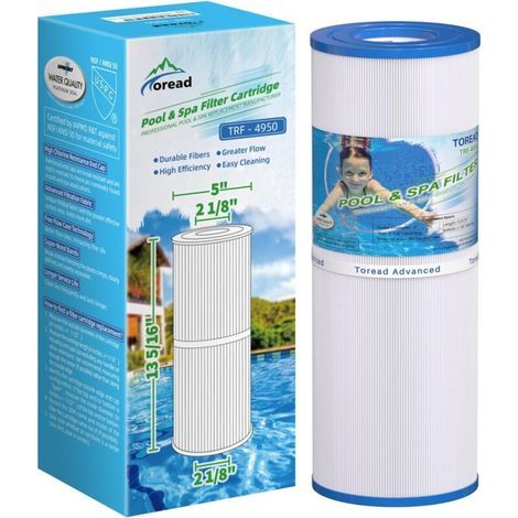 Filtre de Spa TRF-4950 remplace Unicel C-4950. Pleatco PRB50-IN. Guardian. Filbur FC-2390. 1 Paquet (1/5)