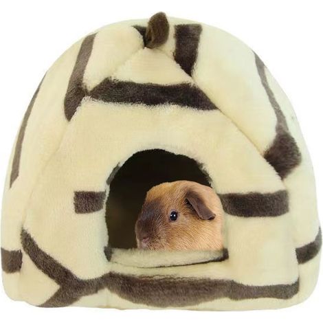 Maison Pour Petit Animal - Cabane En Polaire Douce Avec Coussin - Abri Chaud Pour Rongeurs Et Lapins Nains - 1 Pièce (1/5)
