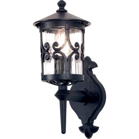 Elstead Hereford - Lanterna da parete per esterni a 1 luce Nera, E27 (1/5)