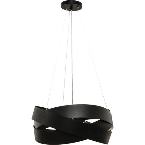Suspension métal noir Tornado Ø50cm 3xE27 Zuma Line (1/4)