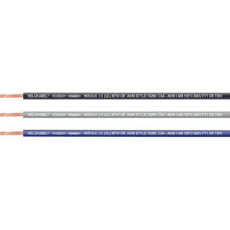 HELU KABEL FÜNFNORM 1X0,75mm² AWG19 BU (blau) Einzelader blau AD 2,9mm VPE 100,0 Meter Nennspannung Uo/U 450V/750V nach UL/CSA 600V - 1 Stück (1/2)
