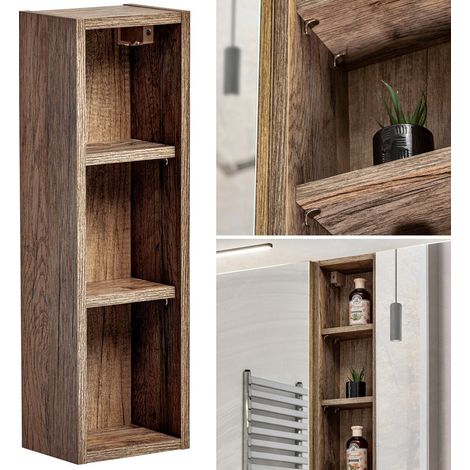 Regal Hängeschrank PUEBLA-56 in Vintage Oak Nb., B/H/T ca. 20/65/15 cm (1/5)