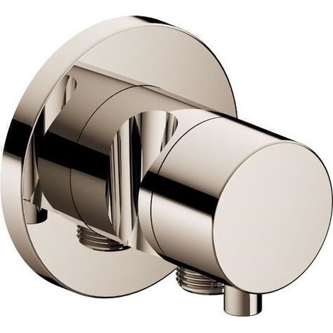Valvola di intercettazione/deviatore a 2 vie IXMO DN 15, UP, con maniglia IXMO Rosetta comfort rotonda nichel lucido KEUCO