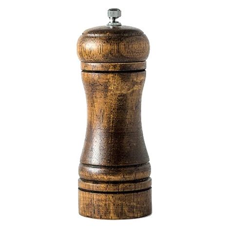 Moulins à Sel et Poivre, Design en Bois Vintage, Réglage de la Mouture, 5 pouces (1/2)