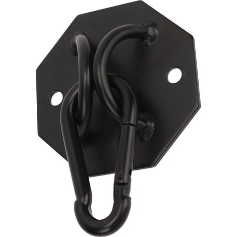 Kit de fixation murale pour hamac avec anneaux de suspension, vis et vis incluses, idéal pour le camping, les voyages et l'entraînement en extérieur. (1/5)