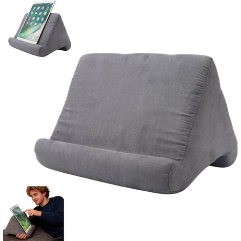pièce - Coussin pour tablette - Support pour tablette - Convient aux liseuses, livres et magazines - Coussin de genoux pour tablette/iPad/smartphone - Lecture facile au lit - Support de genoux style c (1/5)